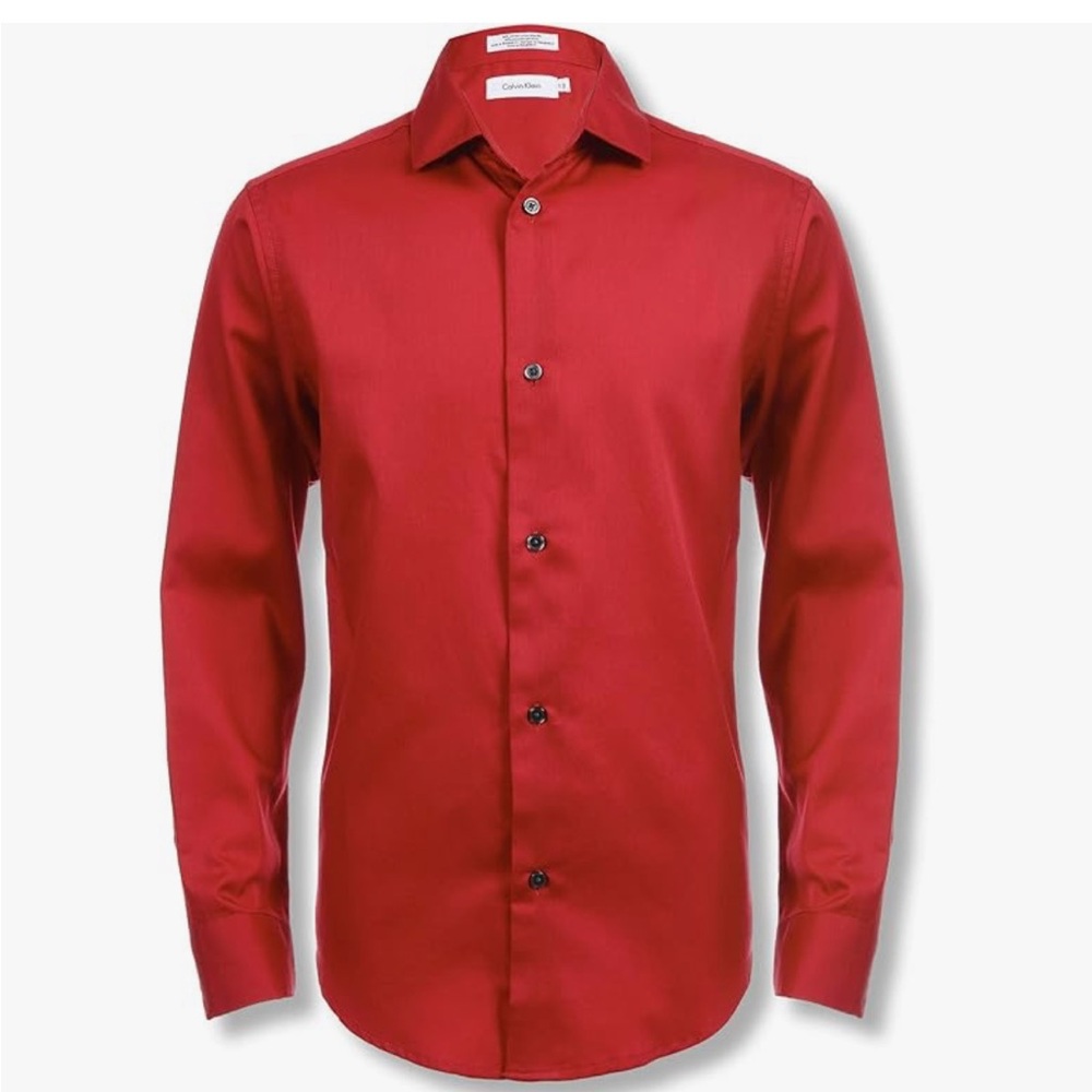 Calvin Klein Boys Long Sleeve Dress Shirt